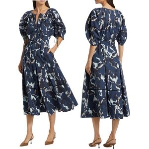 NWT 3.1 Phillip Lim Abstract Vines Belted Midi Dress Size 00